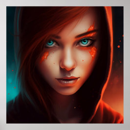 Poster Fille Super-Héros ポスター