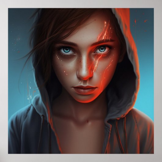 Poster Fille Super-Héros ポスター (正面)