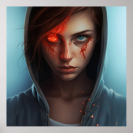 Poster Fille Super-Héros ポスター