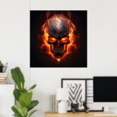 Poster Firestorm Skull ポスター (ホームオフィス)