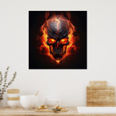 Poster Firestorm Skull ポスター (キッチン)