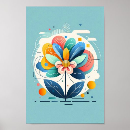 Poster fleur  ポスター (正面)