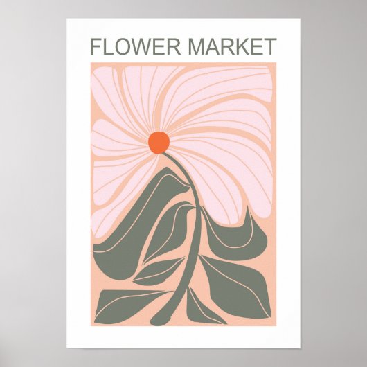 Poster Flower Market A3 ポスター (正面)