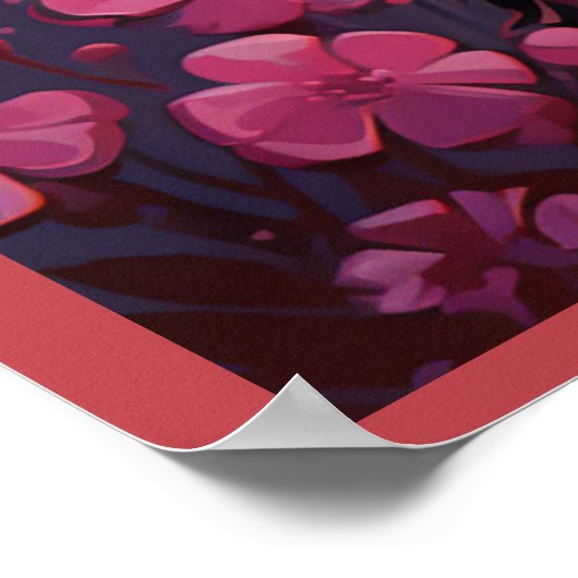 Poster Flowers and Paws ポスター (角)