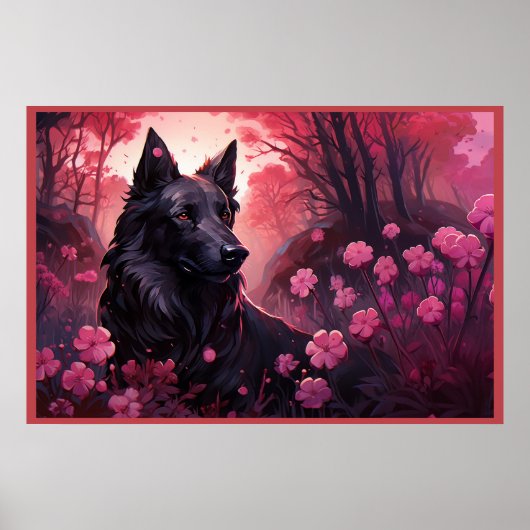 Poster Flowers and Paws ポスター (正面)