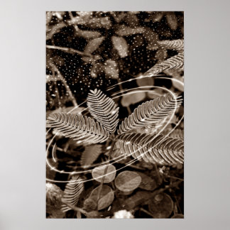 Poster Folhas - Green ポスター