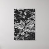 Poster Folhas - P&B キャンバスプリント (正面)