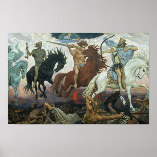 Poster Four Horsemen of Apocalypse Viktor Vasnetso ポスター (正面)