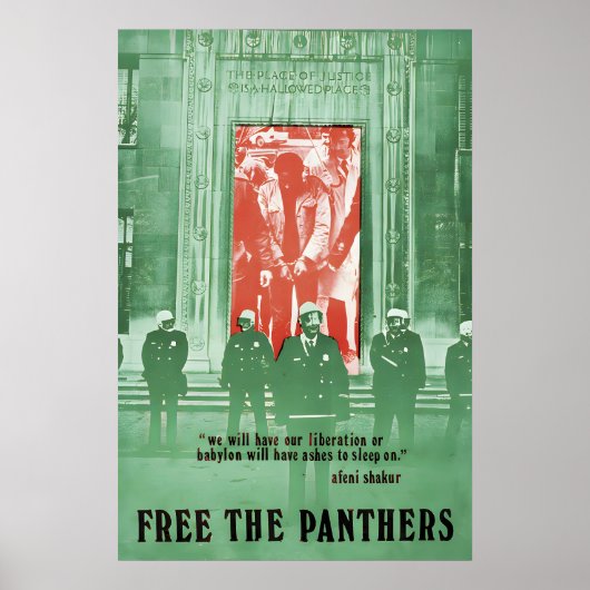 Poster Free the Black Panthers We will have our ポスター (正面)