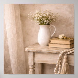 Poster French Country Farmhouse Table ポスター