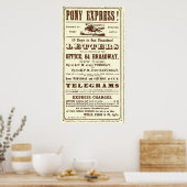 Poster from the Pony Express: American History ポスター (キッチン)
