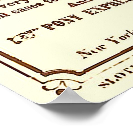 Poster from the Pony Express: American History ポスター (角)