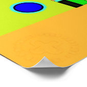 Poster. Geometric design. Golden ratio ポスター (角)