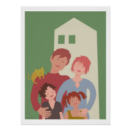 poster gezin ポスター