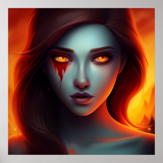 Poster Girl with Fire ポスター (正面)