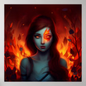 Poster Girl with Fire ポスター (正面)