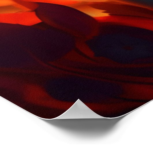 Poster Girl with Fire ポスター (角)