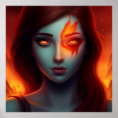 Poster Girl with Fire ポスター (正面)
