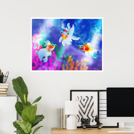 poster_goldfishA ポスター (ホームオフィス)