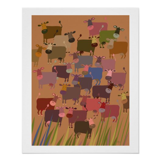 poster herd of cows ポスター (正面)