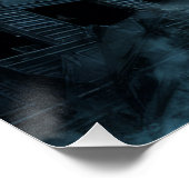 Poster Homme Noir Train 03 ポスター (コーナー)