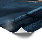 Poster Homme Noir Train 06 ポスター (コーナー)