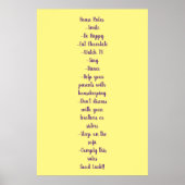 Poster House Rules Normas de la casa ポスター (正面)