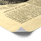 Poster Human Lungs Antique Anatomy on newspaper ポスター (角)