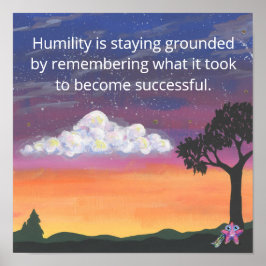 Poster - Humility Quote, Little Shot, Semi-Gloss ポスター
