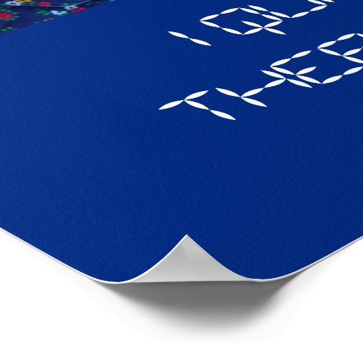 Poster - I Quilt ... Star Pattern ポスター (角)