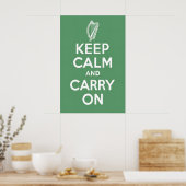 Poster Ireland Keep calm and carry on Wall Print ポスター (キッチン)