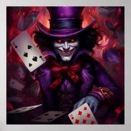 Poster Jeu de Cartes Énigmatique avec le Joker ポスター