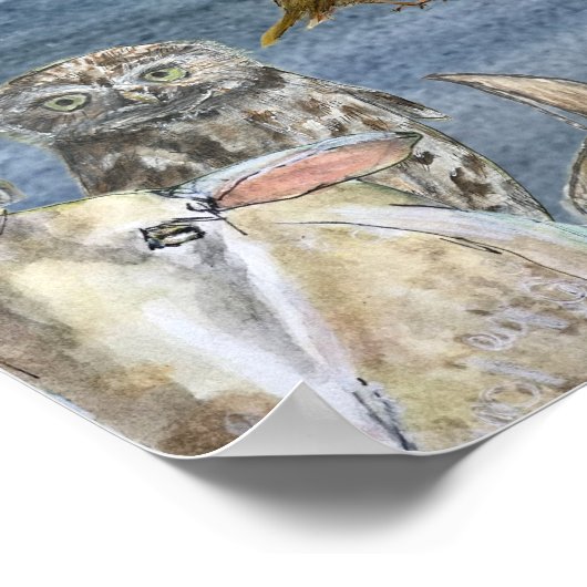 Poster: Joanna flying amongst the animals ポスター (角)