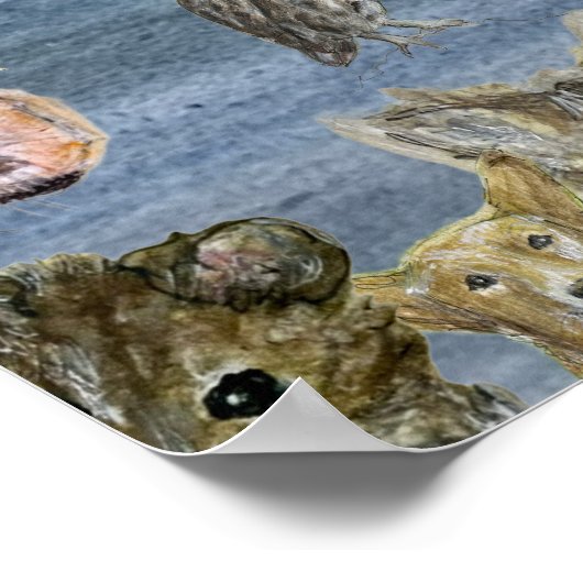 Poster: Joanna flying amongst the animals ポスター (角)