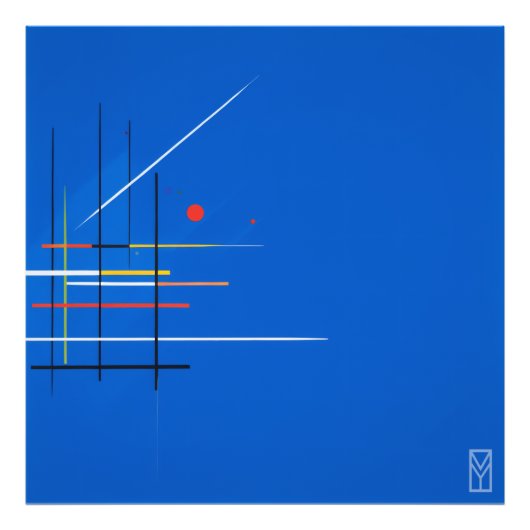Pôster Kandinsky e a Crise da Tela Azul フォトプリント (正面)