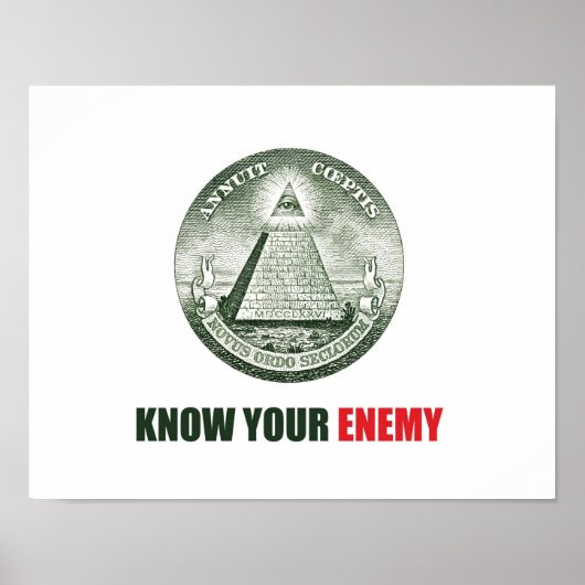 poster know your enemy illuminati ポスター (正面)