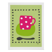 poster kopje met stippen ポスター (正面)