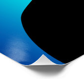 Poster La femme papillons bleues ポスター (コーナー)