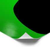 Poster La femme papillons verts ポスター (コーナー)