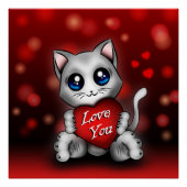 Poster Le chaton t'aime ポスター (正面)