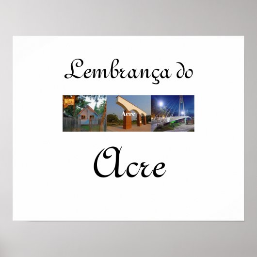 Poster lembrança do Acre ポスター (正面)