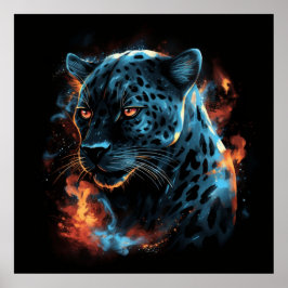 Poster Léopard blanc ポスター