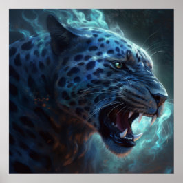 Poster Léopard blanc ポスター