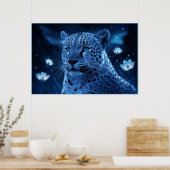 Poster Leopard's bleu ポスター (キッチン)