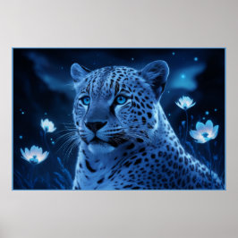 Poster Leopard's bleu ポスター