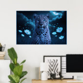 Poster Leopard's bleu 06 ポスター (ホームオフィス)