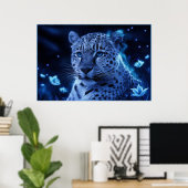 Poster Leopard's bleu 07 ポスター (ホームオフィス)