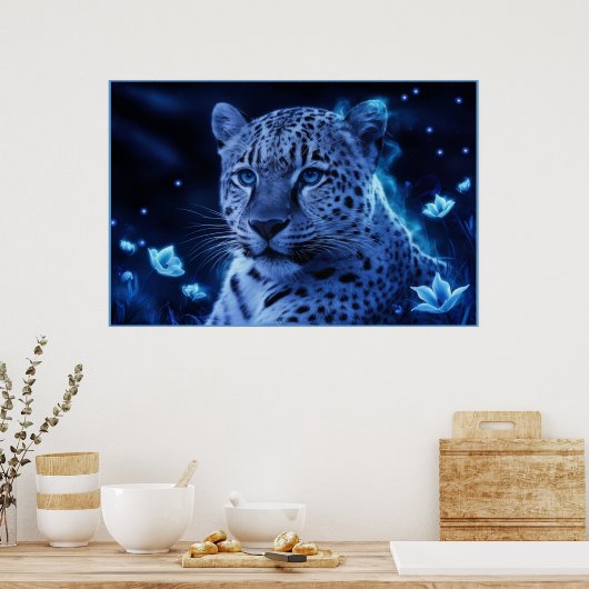 Poster Leopard's bleu 07 ポスター (キッチン)