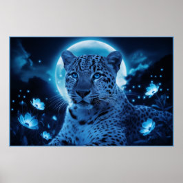 Poster Leopard's bleu 08 ポスター