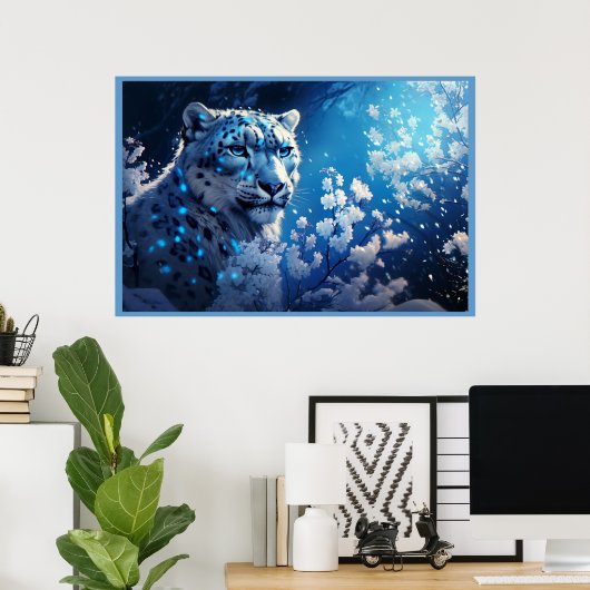 Poster Leopard's Roar ポスター (ホームオフィス)